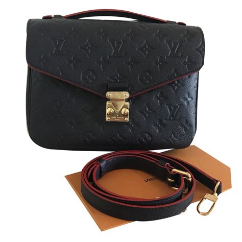 louis vuitton pochette metis empreinte red